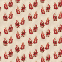 Mr and Mrs Claus Christmas Gift Wrap, Vintage Santa Wrapping Paper, Retro Holiday Wrapping Paper, Nostalgic Xmas Present Wrapping Paper