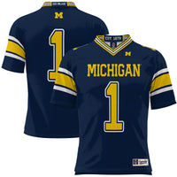 #1 Michigan Wolverines Football Jersey - Navy