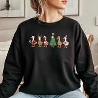 Christmas Goose Crewneck, Just a Jolly Goose Sweatshirt, Humorous Holiday Bird Sweater, Adorable Festive Goose Pullover, Xmas Animal Present