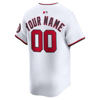 Washington Nationals White Home Limited Custom Jersey