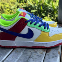 Low Top Sneakers, Multicolor Colorway, Lace Up Design, Casual Gift for Sneaker Fans