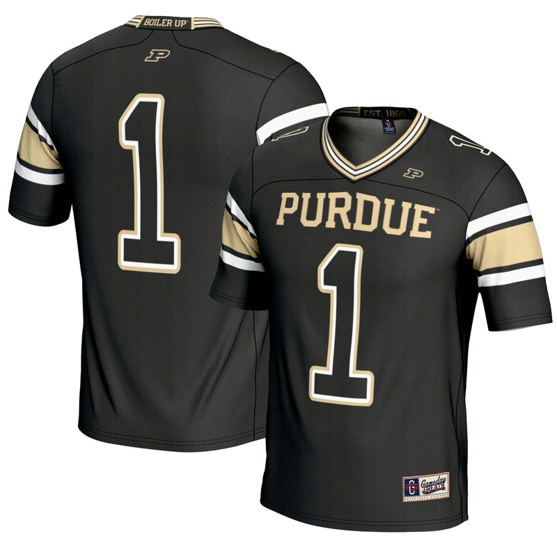 #1 Purdue Boilermakers Endzone Football Jersey - Black