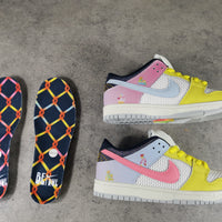 Low Top Sneakers, White Yellow Colorway, Lace Up Design, Casual Gift for Sneaker Fans