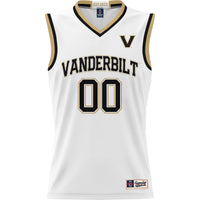 Vanderbilt Commodores NIL Pick-A-Player Basketball Jersey - White
