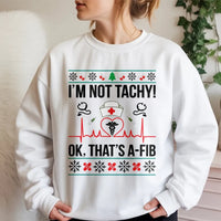 Humorous Medical Holiday Sweater, Nurse Christmas Sweatshirt, Ugly Christmas Nurse Sweatshirt, Nursing Student Crewneck, Doctor Xmas Sweatshirt