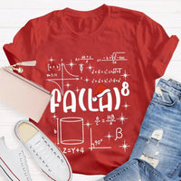 Fa La Santa Hat Holiday T-Shirt, Math Teacher Christmas Shirt, Humorous Math Teacher Xmas Tee, Educator Present, Teacher Unisex T-Shirt