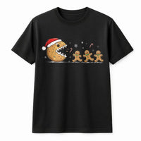 Humorous Gamer Cookie Holiday Shirt, Christmas Gingerbread Gaming T-Shirt, Retro Video Game Xmas Tee, Adorable Christmas Graphic Tee for Gamers