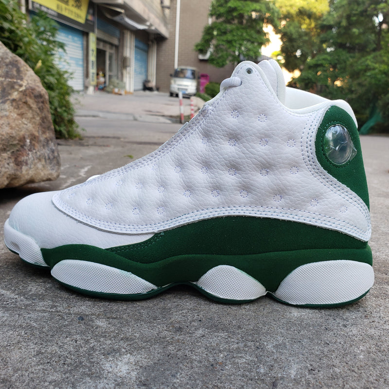 Sneakers, White Green Colorway, Lace Up Design, Casual Gift for Sneaker Fans