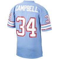 Houston Oilers 1980 Earl Campbell Light Blue Authentic Throwback Retired Player Jersey