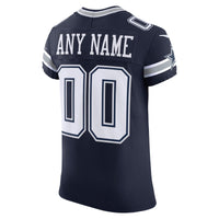 Dallas Cowboys Navy Elite Custom Jersey