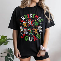 Dabbing Santa Christmas Shirt, Christmas Squad T-Shirt, Humorous Elf Graphic Tee, Matching Family Christmas Shirt, Fun Holiday Outfit Tee