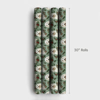 Shaggy Dog Holiday Gift Wrap, Goldendoodle Christmas Wrapping Paper, Watercolor Dog Christmas Wrapping Paper, Festive Winter Wrapping Paper