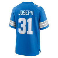 Detroit Lions Kerby Joseph Blue Team Game Jersey