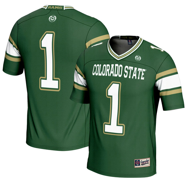 #1 Colorado State Rams Endzone Football Jersey - Green