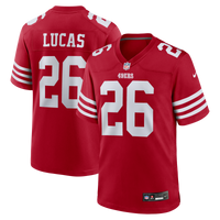 San Francisco 49ers Chase Lucas Scarlet Team Game Jersey