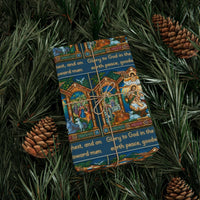 Stained Glass Christmas Gift Wrap, Nativity Scene Wrapping Paper, Holy Family Wrapping Paper, Religious Xmas Gift Wrap, Christian Present Paper