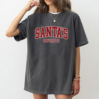 Varsity Lettering Christmas T-Shirt, Santa's Favorite T-Shirt, Retro Holiday Graphic Tee, Festive Santa Christmas Graphic T-Shirt