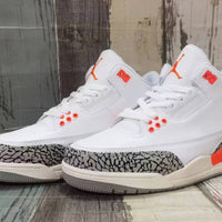 Low Top Sneakers, White Red Orange Colorway, Lace Up Design, Casual Gift for Sneaker Fans