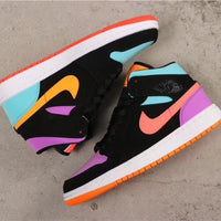 Low Top Sneakers, Black Colorway, Mismatched Colorway, Lace Up Design, Casual Gift for Sneaker Fans