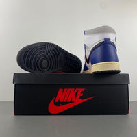 High Top Sneakers, Blue White Colorway, Lace Up Design, Casual Gift for Sneaker Fans