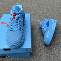 Low Top Basketball Shoes, Lake Blue Colorway, Lace Up Design, Casual Gift for Shoe Lovers