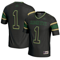 #1 Colorado State Rams Endzone Football Jersey - Black