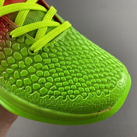Low Top Sneakers, Neon Green Red Colorway, Lace Up Design, Casual Gift for Sneaker Fans