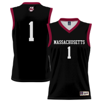 #1 UMass Minutemen Lightweight Basketball Jersey - Black