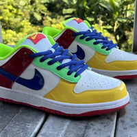 Low Top Sneakers, Multicolor Colorway, Lace Up Design, Casual Gift for Sneaker Fans
