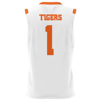 #1 Clemson Tigers Lightweight Basketball Jersey - White