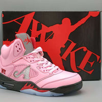 High Top Sneakers, Pink Colorway, Lace Up Design, Casual Gift for Sneaker Fans