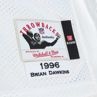 Philadelphia Eagles 1996 Brian Dawkins White Authentic Throwback Retired Player Jersey