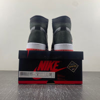 High Top Sneakers, Black Red Gray Colorway, Lace Up Design, Casual Gift for Sneaker Fans