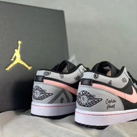 Low Top Sneakers, Pink Colorway, Lace Up Design, Casual Gift for Sneaker Fans