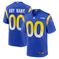 Los Angeles Rams Royal Custom Game Jersey