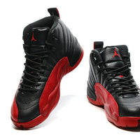 Sneakers, Black Red Colorway, Lace Up Design, Casual Gift for Sneaker Fans