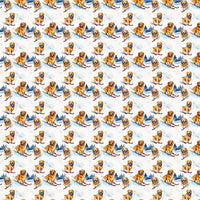 Winter Dog Holiday Wrapping Paper, Skiing Golden Retriever Wrapping Paper, Festive Puppy Christmas Gift Wrap, Dog Lover Seasonal Gift Wrap