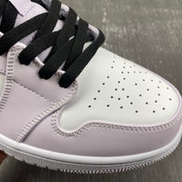 Mid Top Sneakers, White Black Purple Colorway, Lace Up Design, Casual Gift for Sneaker Fans