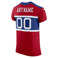 New York Giants Red Alternate Elite Custom Jersey