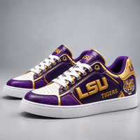 LSU Pride - Purple and Gold Low Top Sneakers