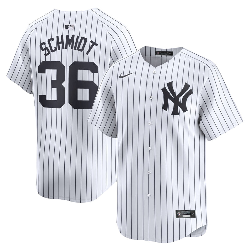 New York Yankees Clarke Schmidt White Home Limited Player Jersey