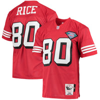 San Francisco 49ers 1994 Jerry Rice Scarlet Authentic Throwback Retired Player Jersey