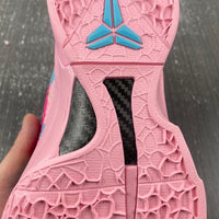 Low Top Sneakers, Blue Pink Colorway, Lace Up Design, Casual Gift for Sneaker Fans