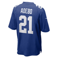 New York Giants Paulson Adebo Royal Team Game Jersey