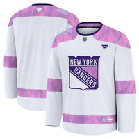 New York Rangers White 2024 Hockey Fights Cancer Practice Jersey