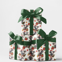Christmas Wrapping Paper, Adorable Koala Santa Hat Wrapping Paper, Adorable Animal Holiday Gift Wrap, Festive Koala Gift Wrapping Paper Roll