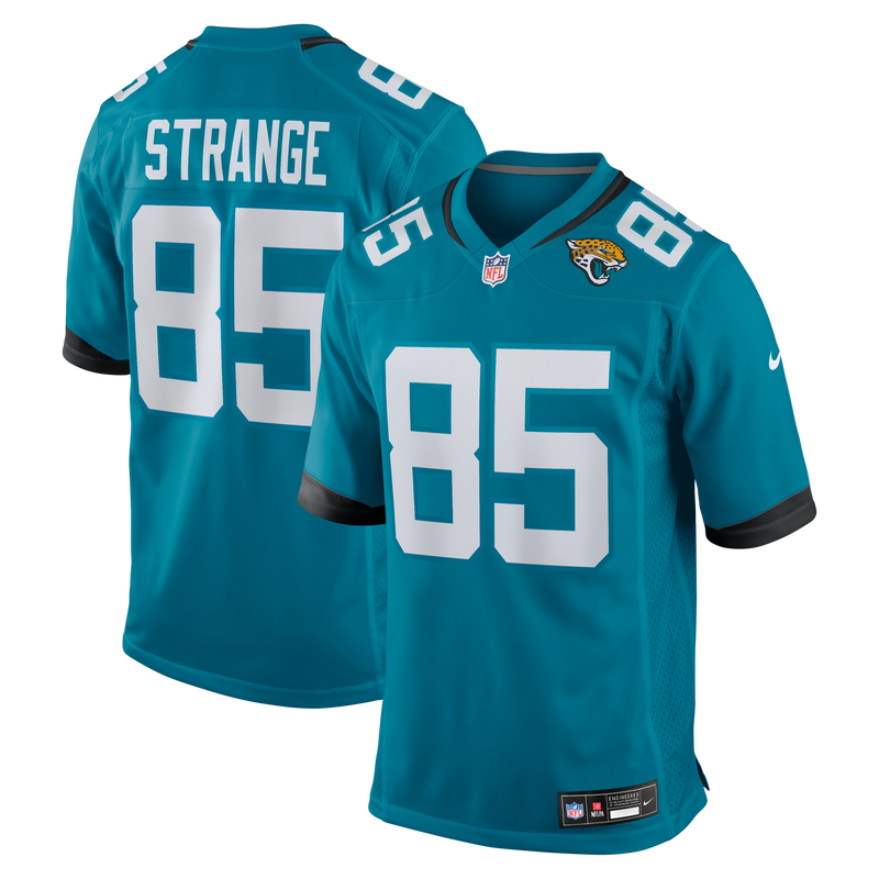 Jacksonville Jaguars Brenton Strange Teal Team Game Jersey