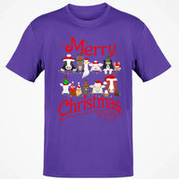 Merry Christmas Graphic Tee, Christmas Is Coming Farm Animals Shirt, Unisex Holiday Season T-Shirt, Adorable Animal Lover Christmas T-Shirt