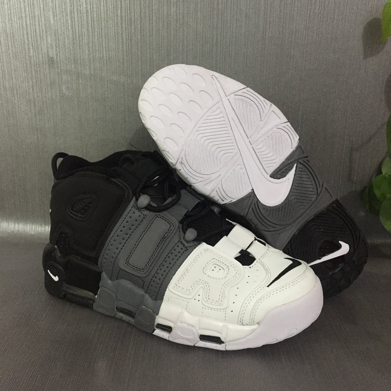 Basketball Shoes, White Black Gray Colorway, Gradient Colorway, Lettering Design, Lace Up Design, Casual Gift for Shoe Lovers