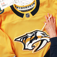 Nashville Predators Gold Home Authentic Pro Custom Jersey
